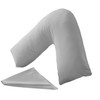 HOME ACE® Silver Easy Care Poly Cotton V Shaped Pillowcase,