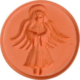 JBK Pottery Terra Cotta Cookie Stamps (Angel)