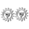 Ipetboom 2Pcs Barbecue Rotating Gear Replacement for DIY Rotary Frame