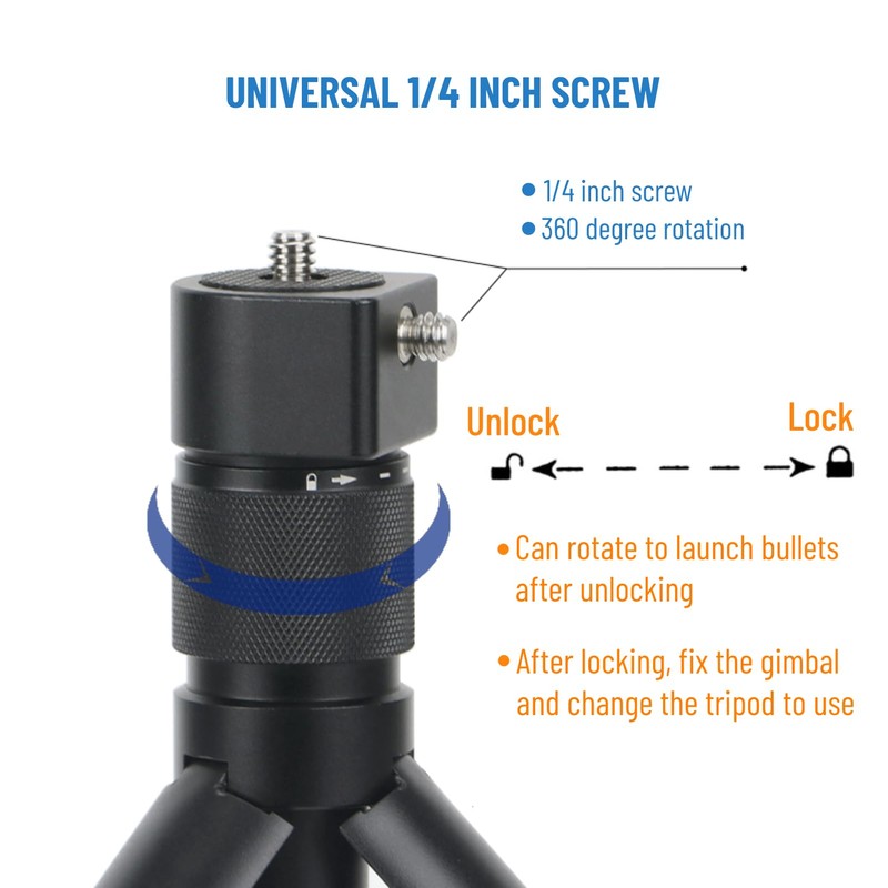 Bullet Time Handle, Invisible Selfie Stick Rod Handle, 360 Degree