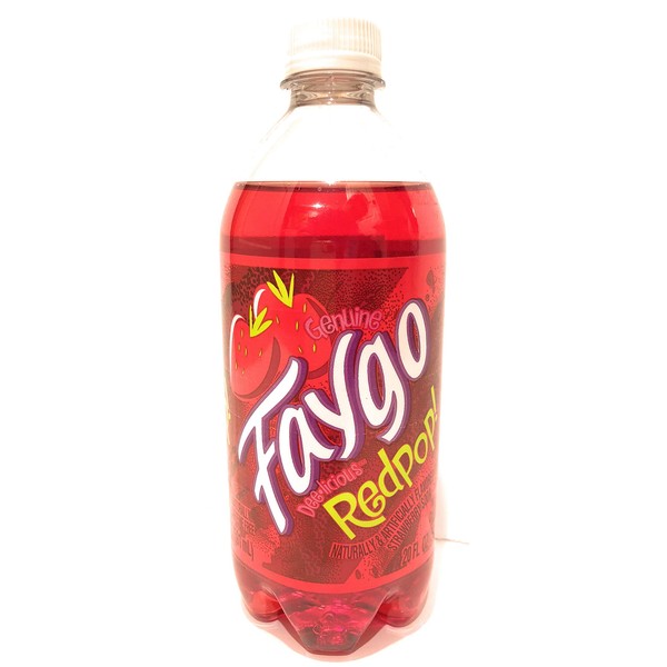 Faygo Redpop soda, 20-oz. plastic bottle