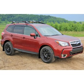 FASTMODZ Rally Armor MF28-UR-BLK/GRY Compatible with 14+ Subaru Forester Black Mud Flap with Grey Logo