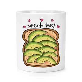 Avocado Toast Cut Makeup Brush Pencil Pot