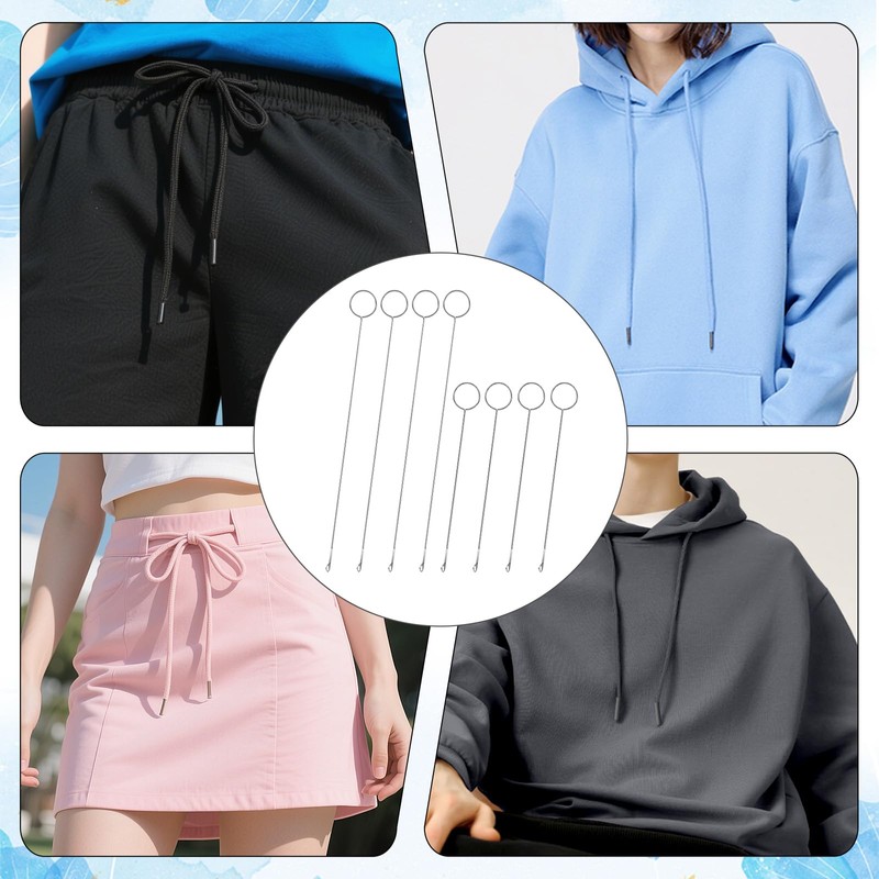 8 PCS Loop Turner Sewing Tool, 2 Sizes Loop Turner