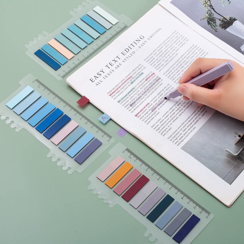 Sticky Book Tabs with Highlighers, 800 PCS Annotation Tabs for