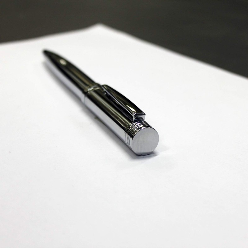 Cerruti 1881 Zoom Ballpoint Pen in Silver with Blue Refill,
