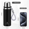Insulated Stainless Steel Bottle 700ml/23.6oz with Cup Vacuum Thermo Bottle