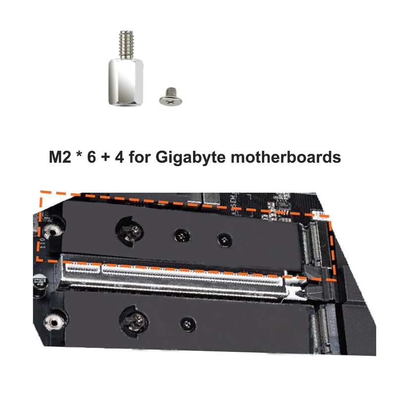 M.2 PCIe NVMe Mounting Screws Kit for ASUS MSI Gigabyte