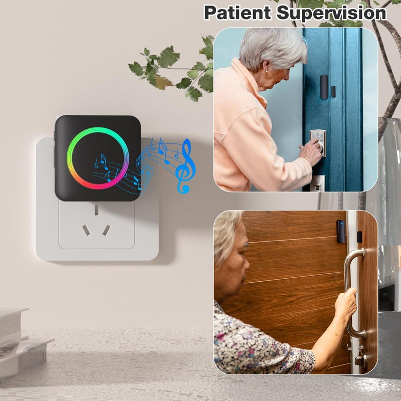 Door Chime, Satisure Wireless Door Sensor Chime When Door Opens,