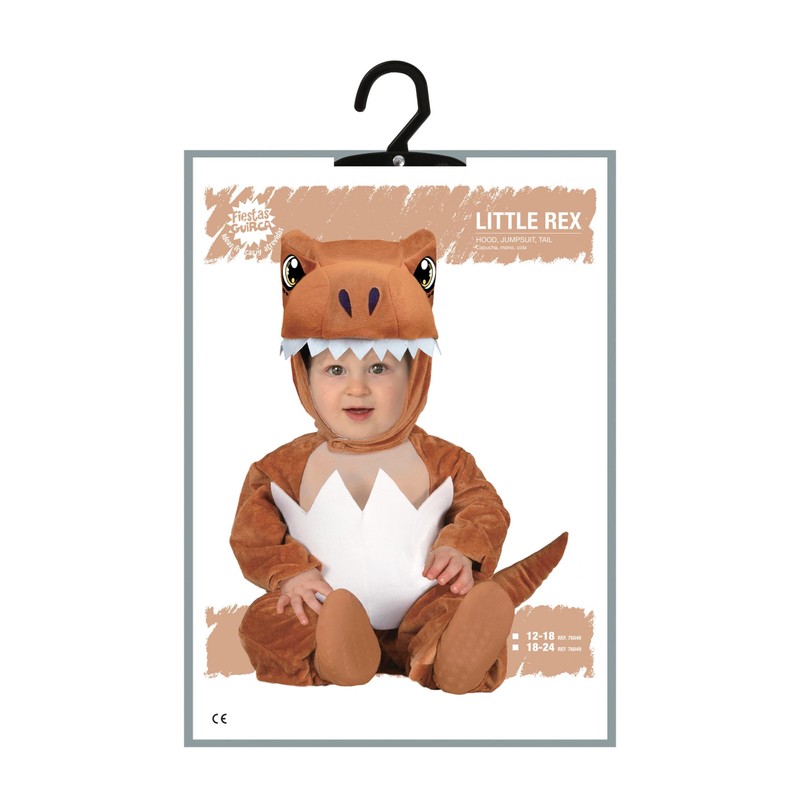 FIESTAS GUIRCA Little Rex Dinosaur Fancy Dress Costume for Baby