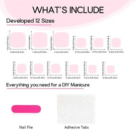 NICENEEDED White French Tip Press On Toenails, 3D Rhinestone Fake Toe Nails Short Square Summer False Toenail, Press on Glossy Toenails for Pedicure Decorations