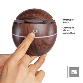 BIG ROOM - Difusor Aromaterapia Usb Humidificador Portatil Purificador Para Aceites Esenciales Ambiental Capsula De Agua Spa, Dormitorio, Oficina,