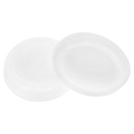 XZW 10pcs 3-inch envelope tube end cap Plastic end caps White plastic mailing tube end cap Used for paper envelope tubes document and art storage