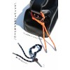 macaroni edge paracord charm, carabiner strap, bag charm, lanyard, key