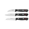 WÜSTHOF Gourmet 3-Piece Paring Knife Set, Black