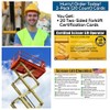 2025 Scissor Lift Operator Cards 2 Packs of 10 Cards
