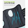 Rakiie Wrist Support, Adjustable Night Wrist Support with 3 Metal