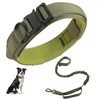 RHXOFYANG Tactical Collar and Leash Set, Adjustable Military Nylon Bungee