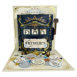 JUESMOS Pop Up Fathers Day Cards for Dad Grandpa Happy Father’s Day Pop Up Card Fathers Day Card from Daughter Son 3D Pop-up Greeting Cards Father’s Day Gifts for Husband from Wife