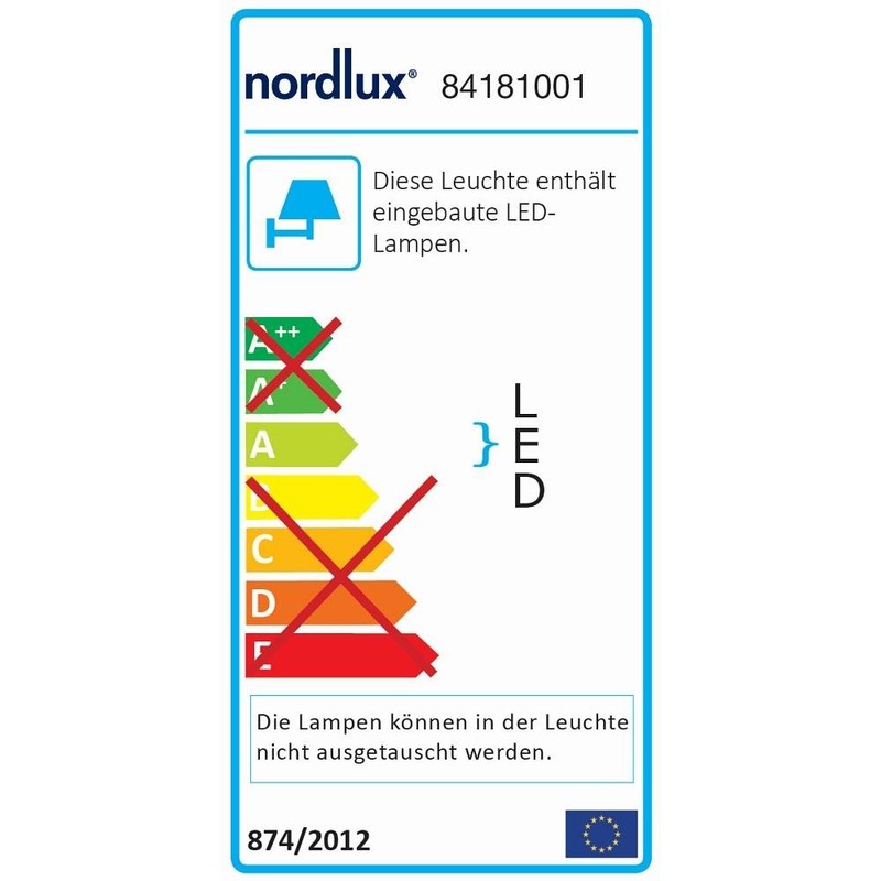 Nordlux LED-Au enwandleuchte Kinver 6 W wei