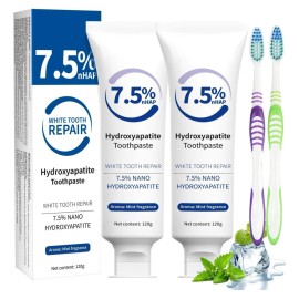 Pastas Dentales 7.5%hidroxiapatita Aliento Fresco+2 Cepillos