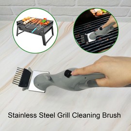 Barbeque Grill Steam Brush, Grill Cleaner Brush, BBQ Cleaning Brush for Outdoor Grill, Deep Cleansing Steam Cleaner Brush for Steel Cast Iron Ceramic Grills