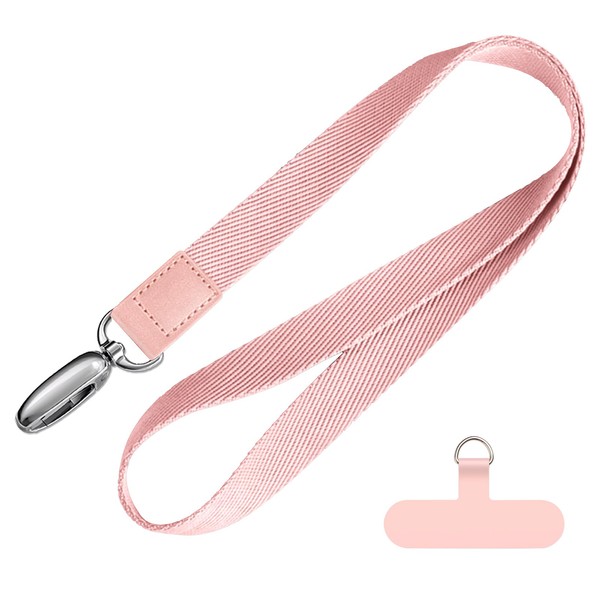 CHUQING Phone Lanyard Light Pink Universal Cell Phone Strap for