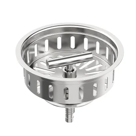 KONE Kitchen Sink Stopper Strainer Replacement for KONE 9171 Standard 3-1/2 Inch Spin and Seal Drains with Threaded Stopper Function, Stainless Steel Twist Lock Basket Strainer Replacement