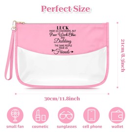 Coworker Gifts for Women Makeup Bag Coworker Birthday Gifts for Women Funny Friendship Farewell Going Away Goodbye Presents for Colleague Cosmetic Bag Retirement for Colleague Zipper Travel Pouch