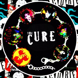 THE CURE ROBERT SMITH 6 IMAGES CRISTAL BRACELETS