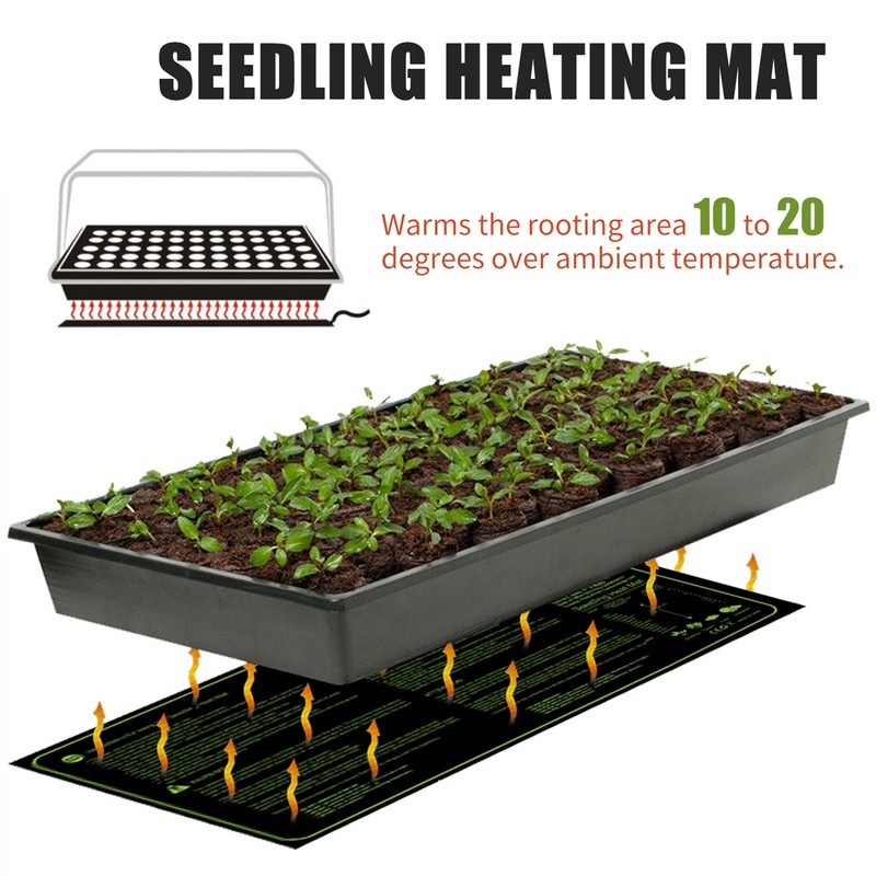 17.5W Seedling Heating Mat Waterproof Flowers Fruits Vegetables Digital Seedlings