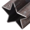 4 Pcs Leather Cutting Dies, Star Shape Alloy Steel Hollow