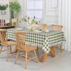 Essifunia Fringe Checkered Tablecloth with Tassel 52x70 Inch Rectangular -