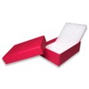 N'icePackaging 100 Qty - Macaw-Red Kraft Cotton Filled Gift Boxes