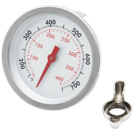 67088 Grill Thermometer Replacement for Weber Genesis II E-310 S-310 E-315 S-335 E-330 E/S 410, Temperature Gauge Thermostat for Weber Genesis 300 and Summit Series Grills, Center Mount, 2-3/8" Dia