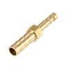 X AUTOHAUX 2 Pcs 6mm-4mm Straight Shaped Hose Barb Brass