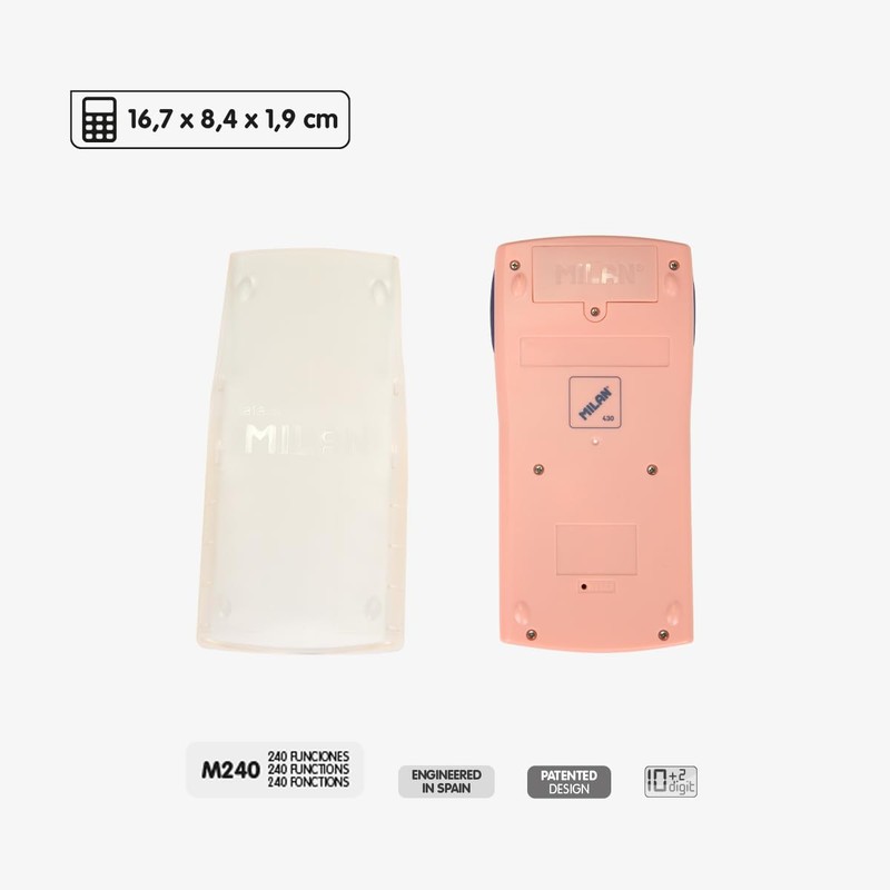 MILAN® Scientific Calculator M240 Series 1918 Pink