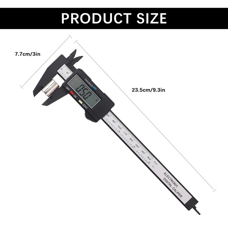 BENTRIP Electronic Calipers Measuring Tool, Digital Vernier Caliper with Large