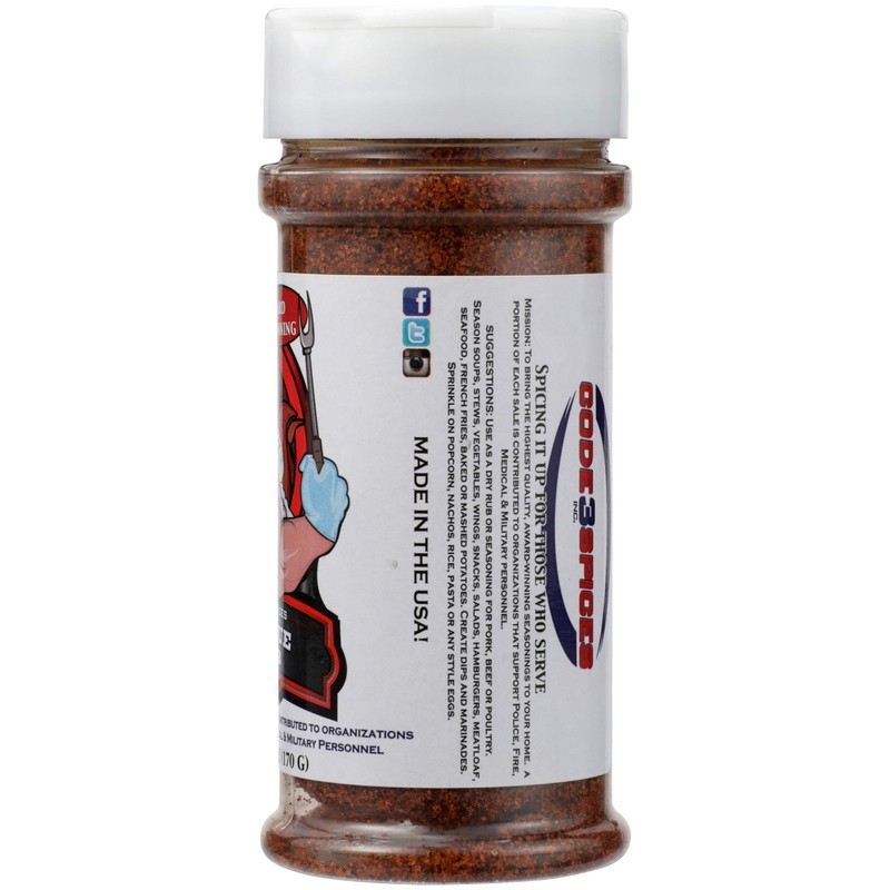 Code 3 Spices Rescue Rub, 6.5 Oz