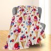 Ti Caldi Ice Cream & Fruit Blanket, Soft Warm Lightweight