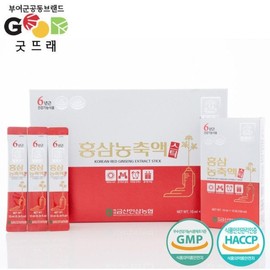 투겟로컬 삼지원 금산인삼농협 6년근 홍삼농축액스틱 10ml X 30포 원산지:국산 Tugget Local Samjiwon Geumsan Ginseng Agricultural Cooperative 6-Year-Old Red Ginseng Concentrate Sticks 10ml X 30 Packs Origin: South Korea