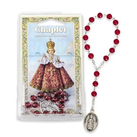 Infant of Prague Chaplet-Ruby