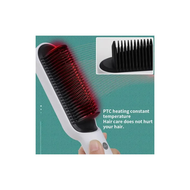 Cepillo Alaciador De Cabello Eléctrico Profesional 2 En 1