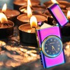Electric Lighter Dual Arc Lighter Windproof USB C Rechargeable -