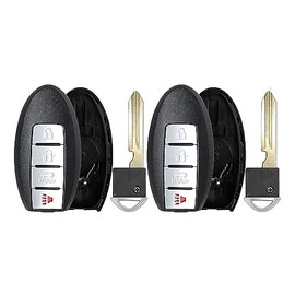 2X New Replacement Proximity Key Fob Shell / CASE Compatible with & Fit for Nissan Infiniti - MPN CWTW-SHELL-03 (NO Electronics or Chip Inside)