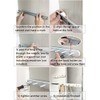Kelendle Extendable Sliding Wardrobe Hook Rail with Hardware Pull Out