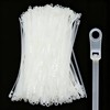 QYIMLI 200pcs Zip Tie with Screw Hole, 8 inch Automotive
