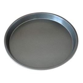 SOGA 8-inch Round Black Steel Non-Stick Pizza Tray Oven Baking Plate Pan