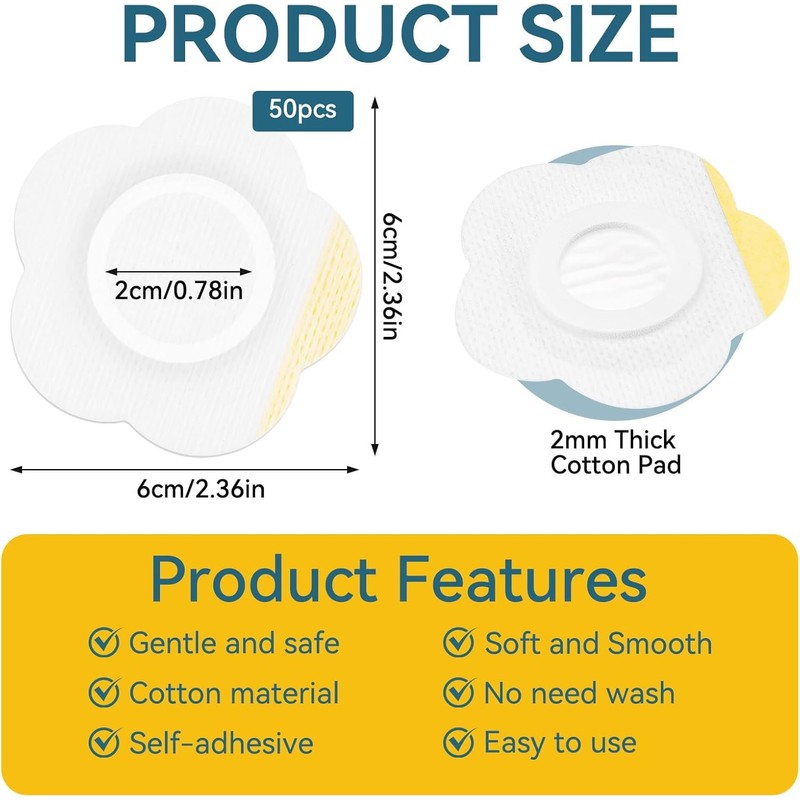 50pcs Castor Oil Belly Button Patches