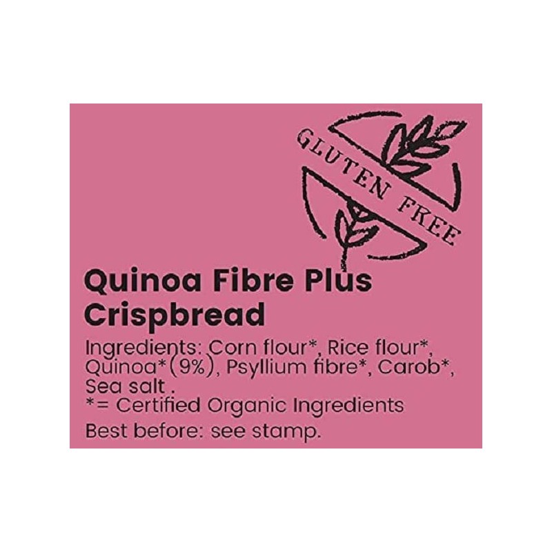 Amisa Crispbread Quinoa Fibre Gluten Free, 100g